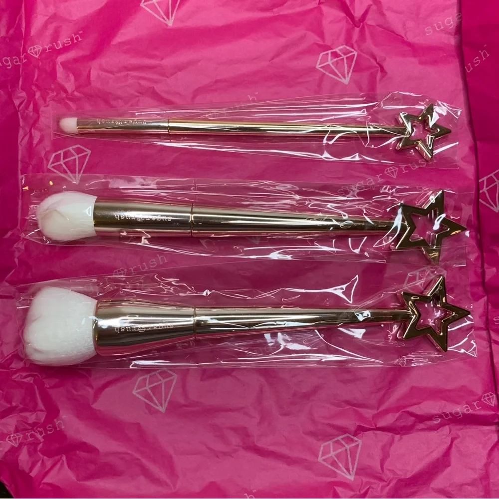 Tarte Sugar Rush Star Dusters Makeup Brush Set, NIB